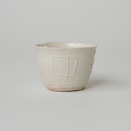 「No.4　八木一夫　白瓷盃 / YAGI Kazuo　Sake cup, white porcelain」の写真　その4