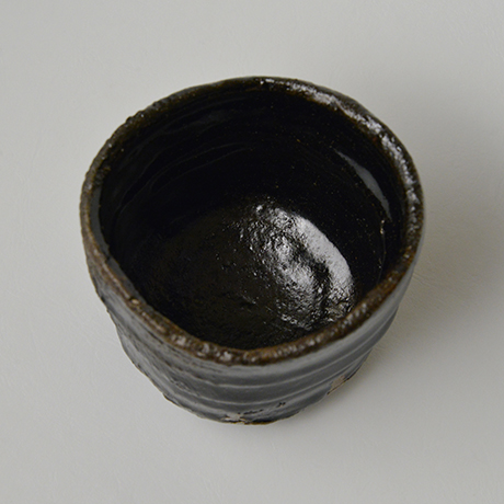 「No.2 (DM)　織部黒筒茶碗 / Tea bowl, Oribe-kuro」の写真　その5