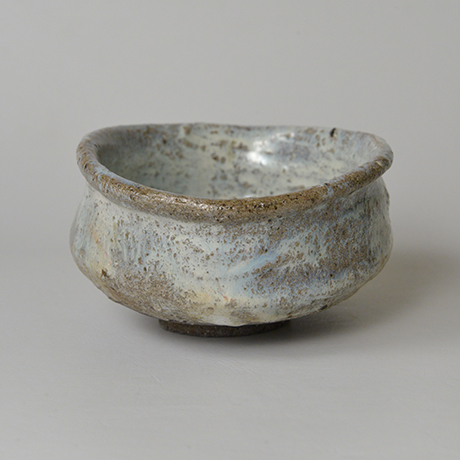 「No.61　斑唐津沓茶碗　Chawan, Madara-karatsu, Kutsu-shape」の写真　その4