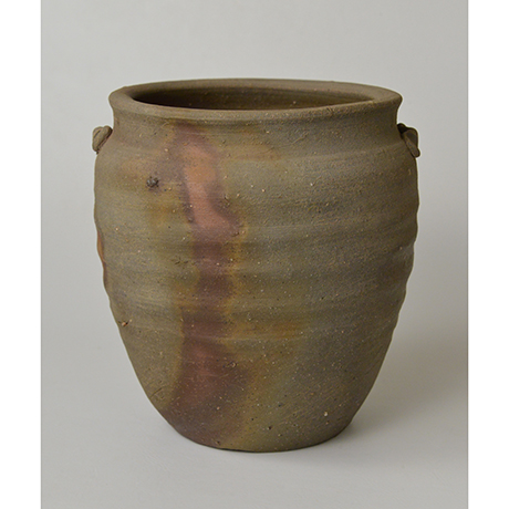 「No.12　金重陶陽　備前種壷水指 / KANESHIGE Toyo　Vessel (Water jar), Bizen, Tanetsubo shaped」の写真　その3