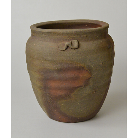 「No.12　金重陶陽　備前種壷水指 / KANESHIGE Toyo　Vessel (Water jar), Bizen, Tanetsubo shaped」の写真　その6