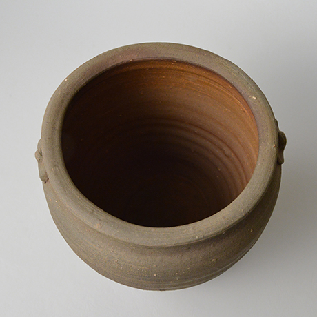 「No.12　金重陶陽　備前種壷水指 / KANESHIGE Toyo　Vessel (Water jar), Bizen, Tanetsubo shaped」の写真　その7