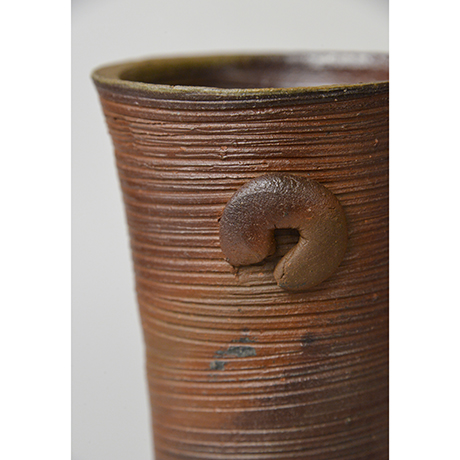 「No.13　金重陶陽　備前糸目花入 / KANESHIGE Toyo　Vessel, Bizen」の写真　その8