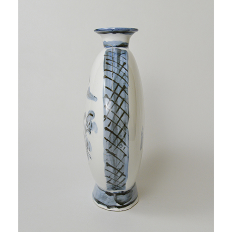 「No.19　富本憲吉 絵　染付風景扁壷 / TOMIMOTO Kenkichi (Painted)　Flat vessel, Sometsuke」の写真　その3