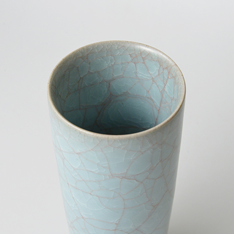 「No.23　伊藤秀人　青瓷花入 / ITO Hidehito　Vase, Celadon」の写真　その3