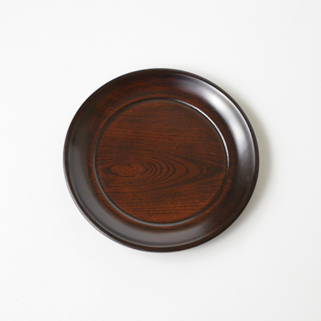 「No.24　本欅拭漆小盆 / Lacquer tray, Zelkova」の写真　その1