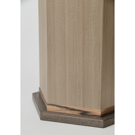 「No.29　神代杉神代栗木画錫象嵌箱 / Ornamental box, Japanese cedar, Japanese chestnut, Tin inlay」の写真　その4