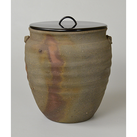 「No.12　金重陶陽　備前種壷水指 / KANESHIGE Toyo　Vessel (Water jar), Bizen, Tanetsubo shaped」の写真　その2