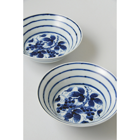 「No.10　横縞葡萄文向付 / Dish with grape vine design, Sometsuke」の写真　その3