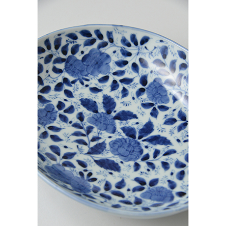 「No.13　草花散文楕円中皿 / Oval dish with scattered flowers design, Sometsuke」の写真　その2