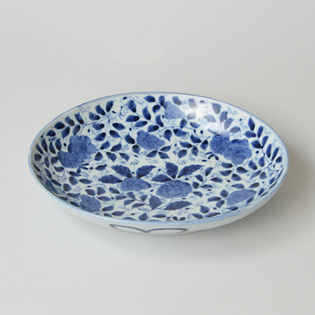 「No.13　草花散文楕円中皿 / Oval dish with scattered flowers design, Sometsuke」の写真　その3