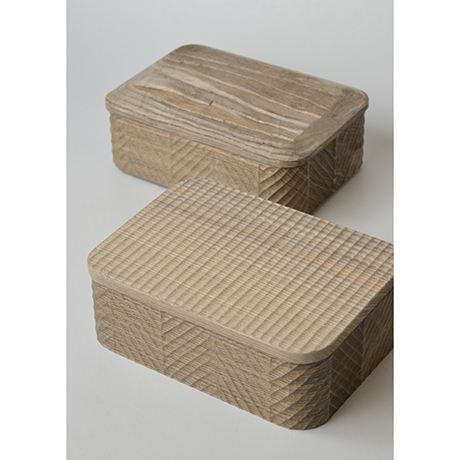 「No.17　我谷手重　神代タモ / Double-tiered Box, Wagata style, Ancient Japanese ash」の写真　その3
