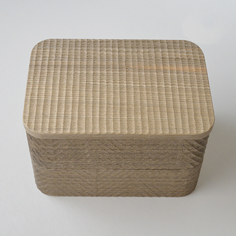 「No.17　我谷手重　神代タモ / Double-tiered Box, Wagata style, Ancient Japanese ash」の写真　その6