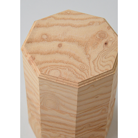 「No.18-2　ミニ八角重　ケヤキ / Octagonal Triple-tiered Box, Zelkova」の写真　その4