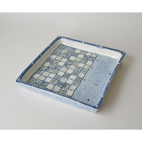 「No.28　正角皿 / Square plate, Sometsuke」の写真　その1