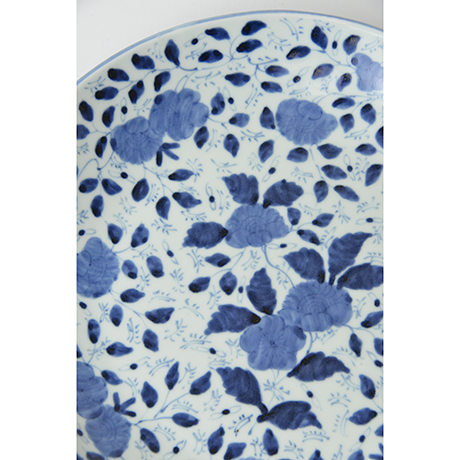 「No.41　草花散文タタラ丸大皿 / Plate with scattered flowers design, Sometsuke」の写真　その3