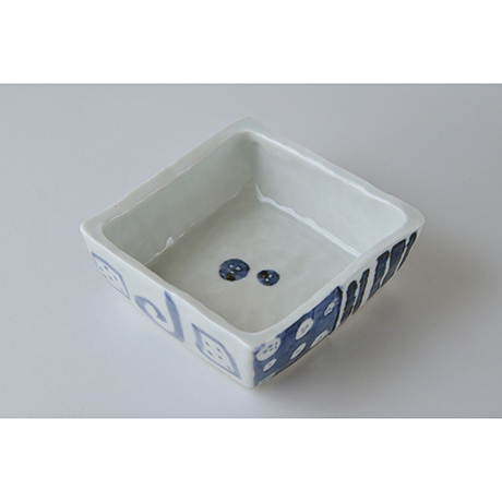 「No.73-1　正角平小鉢 / Square bowl, Sometsuke」の写真　その2