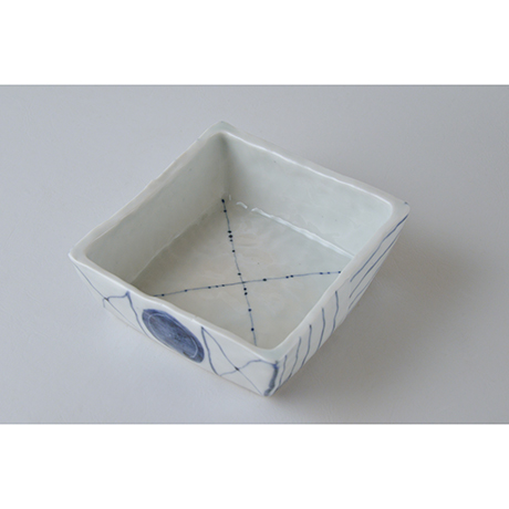 「No.73-2　正角平小鉢 / Square bowl, Sometsuke」の写真　その2