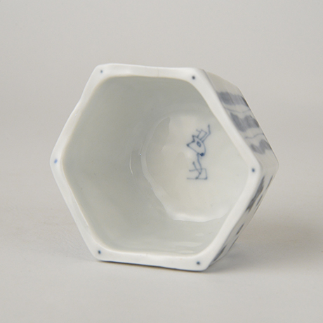 「No.80-1　六角小鉢 / Small bowl, Hexagonal shape, Sometsuke」の写真　その2