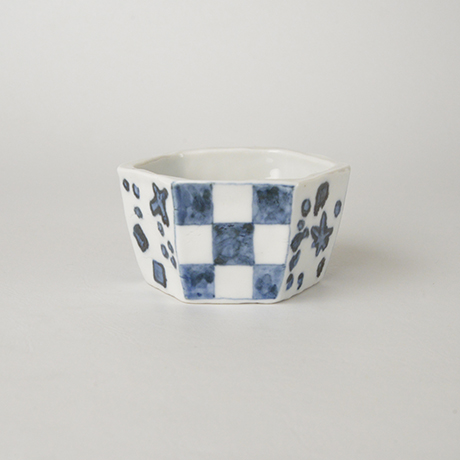 「No.81-1　六角小鉢 / Small bowl, Hexagonal shape, Sometsuke」の写真　その1