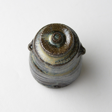 「No.10　石斑茶入 / Tea caddy, Ishi-madara (Stone ash glaze)」の写真　その3