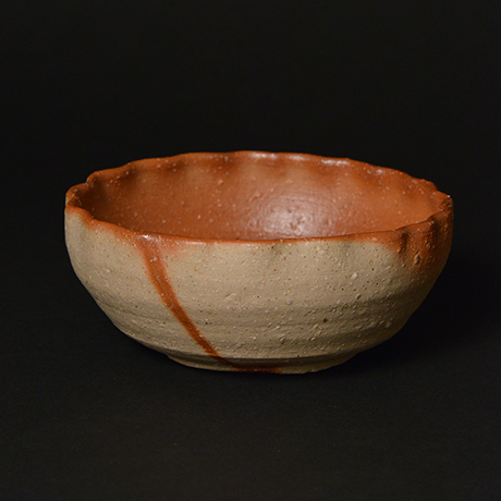 「No.50　備前火襷輪花鉢 / Bowl, Bizen hidasuki, Petal shape」の写真　その2