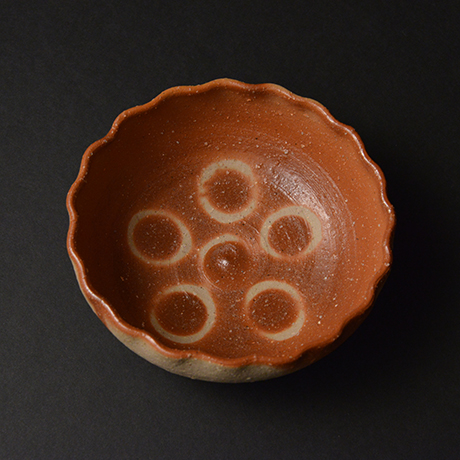 「No.50　備前火襷輪花鉢 / Bowl, Bizen hidasuki, Petal shape」の写真　その3