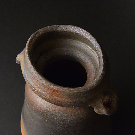 「No.64　備前窯変耳付花入 / Vase, Bizen yohen」の写真　その5