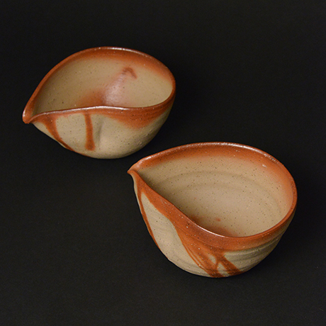 「No.92　火襷片口 / Lipped bowl, Bizen hidasuki」の写真　その1