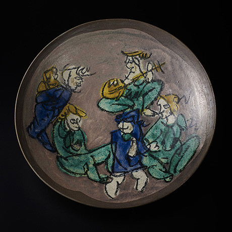 「13. 石黒宗麿　彩瓷鉢　/　ISHIGURO Munemaro　Bowl, Chalk-like glaze」の写真　その1