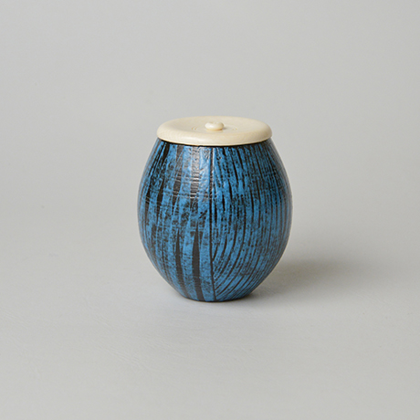「No.16（図11） 色絵洋彩茶入  / Tea caddy,Overglaze enamels」の写真　その1