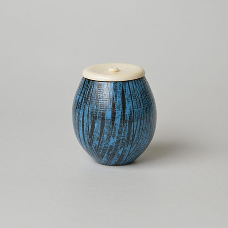 「No.16（図11） 色絵洋彩茶入  / Tea caddy,Overglaze enamels」の写真　その2