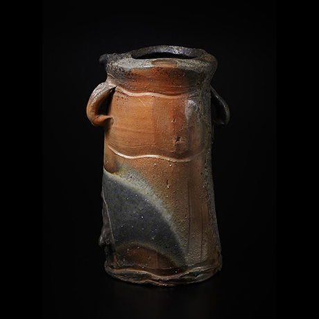 「17. 金重陶陽　備前耳付花入　/　KANESHIGE Toyo　Vase, Bizen」の写真　その1