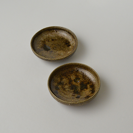 「No.S-32 飴釉小皿 五客 / A set of 5 small plates, Brownish glaze」の写真　その1
