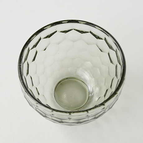 「HP19 津田清和 円形切子茶盌 / TSUDA Kiyokazu  Chawan, Glass」の写真　その3