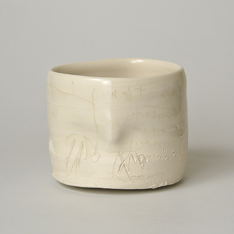 「HP2 内田鋼一 硝子釉線刻文茶碗 / UCHIDA Koichi  Chawan, Glass glaze with carving pattern」の写真　その1