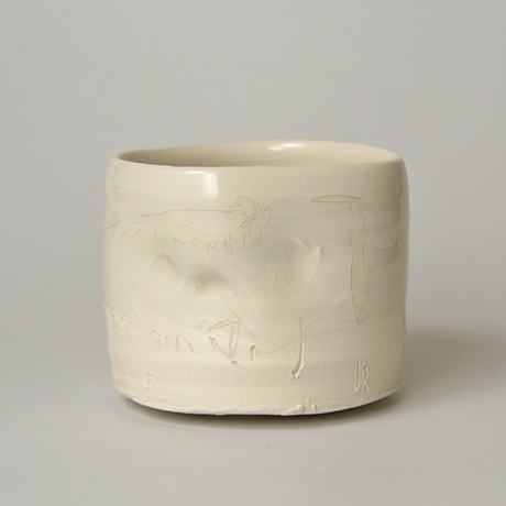 「HP2 内田鋼一 硝子釉線刻文茶碗 / UCHIDA Koichi  Chawan, Glass glaze with carving pattern」の写真　その3