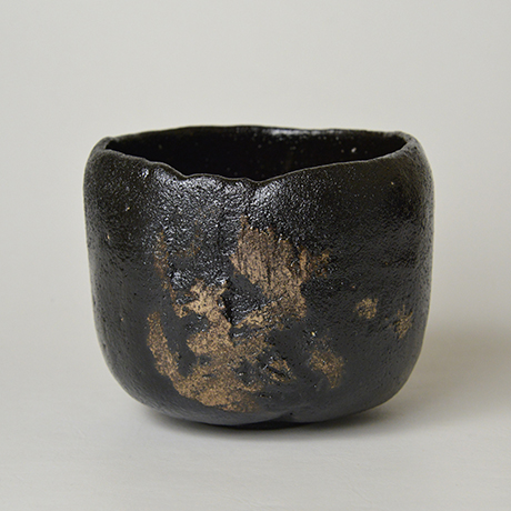 「HP20 直木美佐 黒楽茶盌 銘『松月』 / NAOKI Misa  Chawan, Black Raku ware, ‘Sho-getsu’」の写真　その1