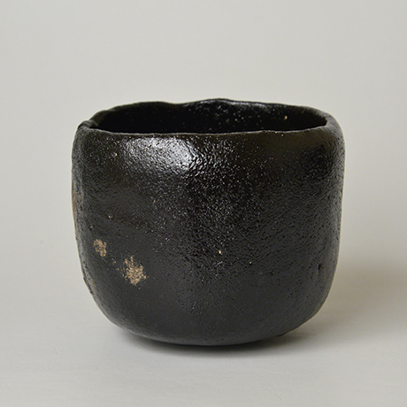 「HP20 直木美佐 黒楽茶盌 銘『松月』 / NAOKI Misa  Chawan, Black Raku ware, ‘Sho-getsu’」の写真　その2