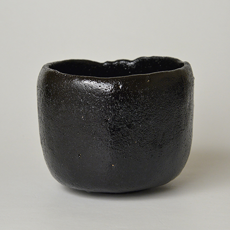 「HP20 直木美佐 黒楽茶盌 銘『松月』 / NAOKI Misa  Chawan, Black Raku ware, ‘Sho-getsu’」の写真　その3