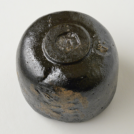 「HP20 直木美佐 黒楽茶盌 銘『松月』 / NAOKI Misa  Chawan, Black Raku ware, ‘Sho-getsu’」の写真　その6