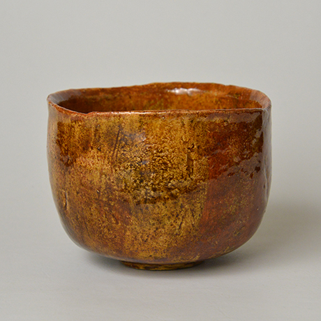 「HP21 直木美佐 赤楽茶盌 銘『夕顔』 / NAOKI Misa  Chawan, Red Raku ware, ‘Yu-gao’」の写真　その2