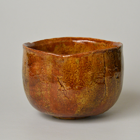 「HP21 直木美佐 赤楽茶盌 銘『夕顔』 / NAOKI Misa  Chawan, Red Raku ware, ‘Yu-gao’」の写真　その3