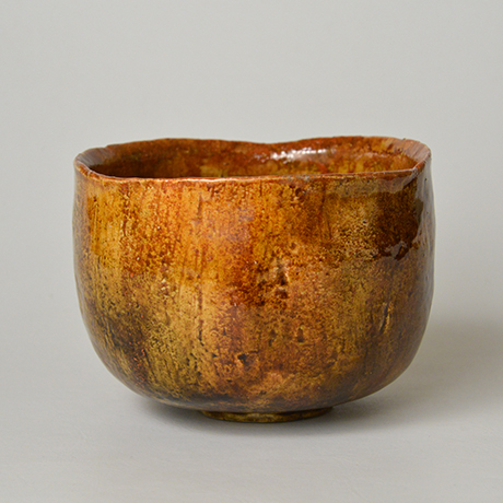 「HP21 直木美佐 赤楽茶盌 銘『夕顔』 / NAOKI Misa  Chawan, Red Raku ware, ‘Yu-gao’」の写真　その4