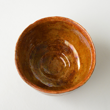 「HP21 直木美佐 赤楽茶盌 銘『夕顔』 / NAOKI Misa  Chawan, Red Raku ware, ‘Yu-gao’」の写真　その5