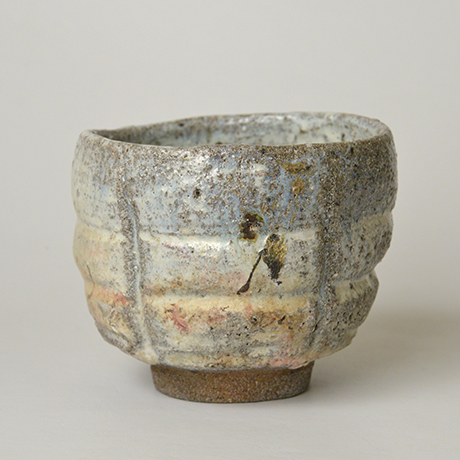 「HP28 丸田宗彦 斑唐津彫茶盌 / MARUTA Munehiko  Chawan, Madara-karatsu with carving pattern」の写真　その1