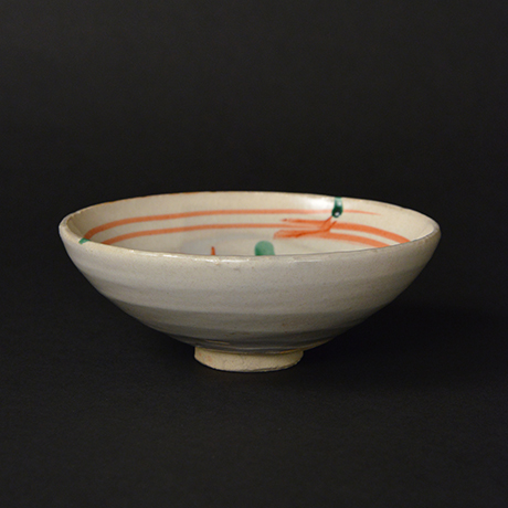 「K-3 石黒宗麿　加彩三羊文盌　/  ISHIGURO Munemaro　Chawan, Overglazed enamels, Three colored」の写真　その3