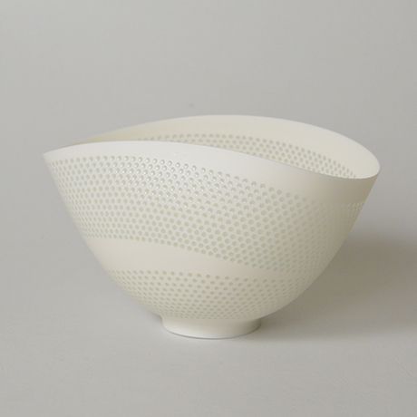 「HP38  新里明士 光碗 / NIISATO Akio  Chawan, White porcelain, Luminescent vessel」の写真　その1