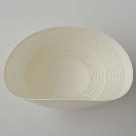「HP38  新里明士 光碗 / NIISATO Akio  Chawan, White porcelain, Luminescent vessel」の写真　その5