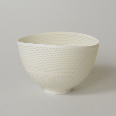 「HP39  新里明士 光碗 / NIISATO Akio  Chawan, White porcelain, Luminescent vessel」の写真　その1